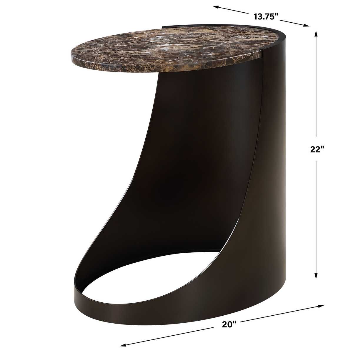 Welling Side Table - perfect for holding drinks, lamps, and other essentials | Image 9 | InSTYLE Home & Rugs