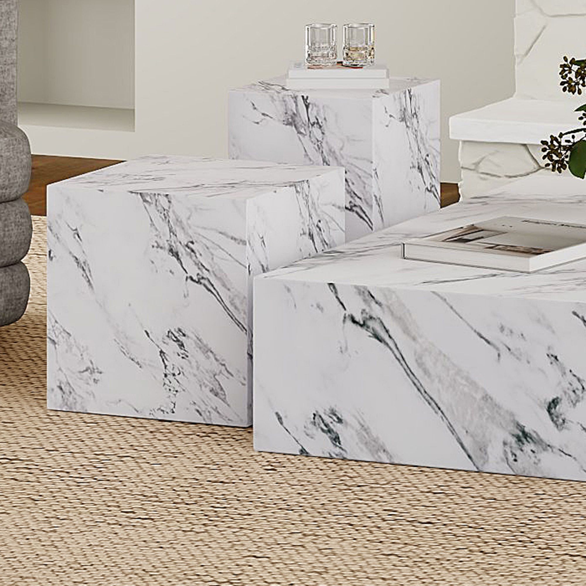 Artemis Square Accent Table - functional accent table with unique design for any room | Image 3 | InSTYLE Home & Rugs