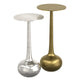 Sylas 2pc Accent Table Set in Antique Gold and Silver