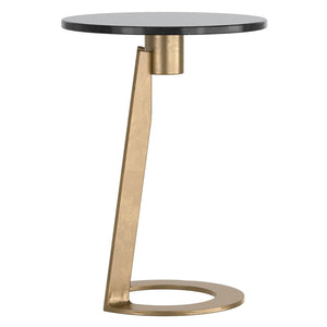 Devas Round Accent Table - small accent table with storage for a clutter-free space | Image 5 | InSTYLE Home & Rugs
