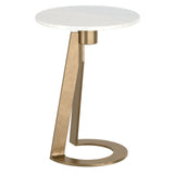 Devas Round Accent Table - small accent table with storage for a clutter-free space | Image 2 | InSTYLE Home & Rugs