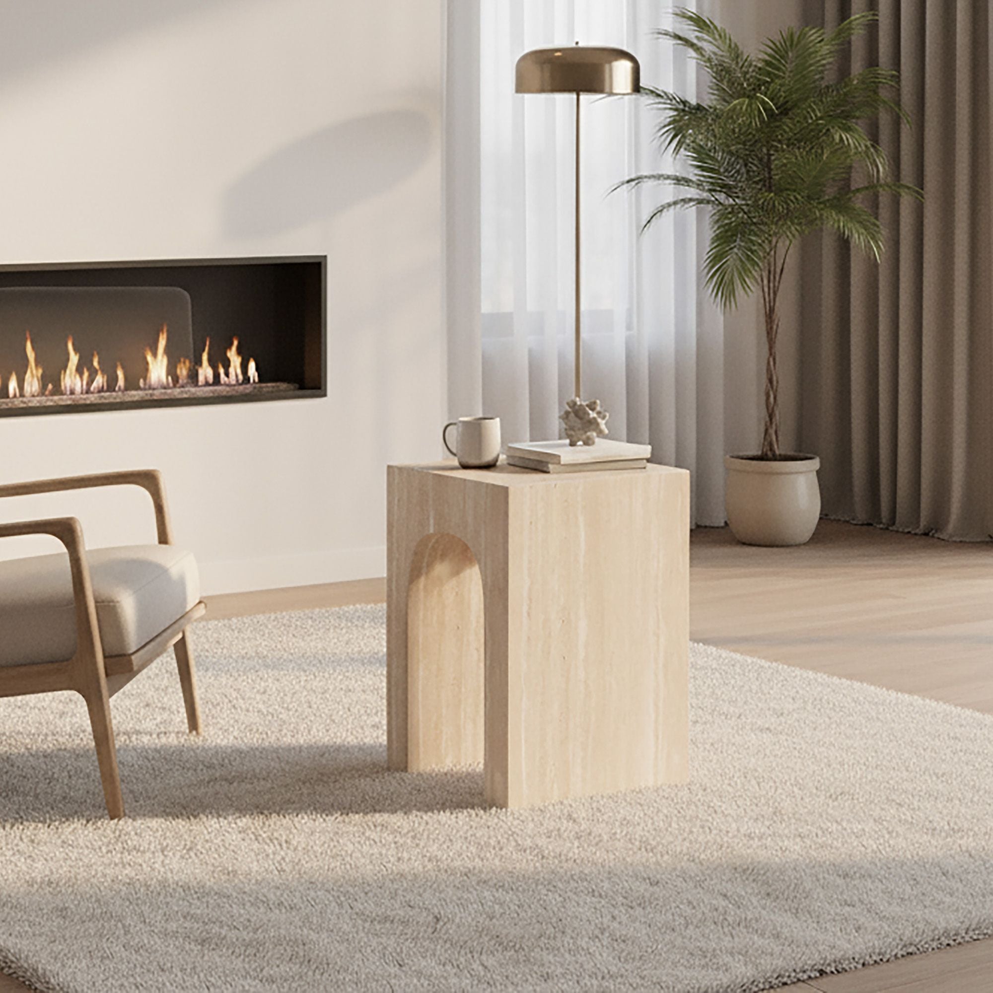 Atticus Square Accent Table - chic accent table for contemporary home interiors | Image 10 | InSTYLE Home & Rugs