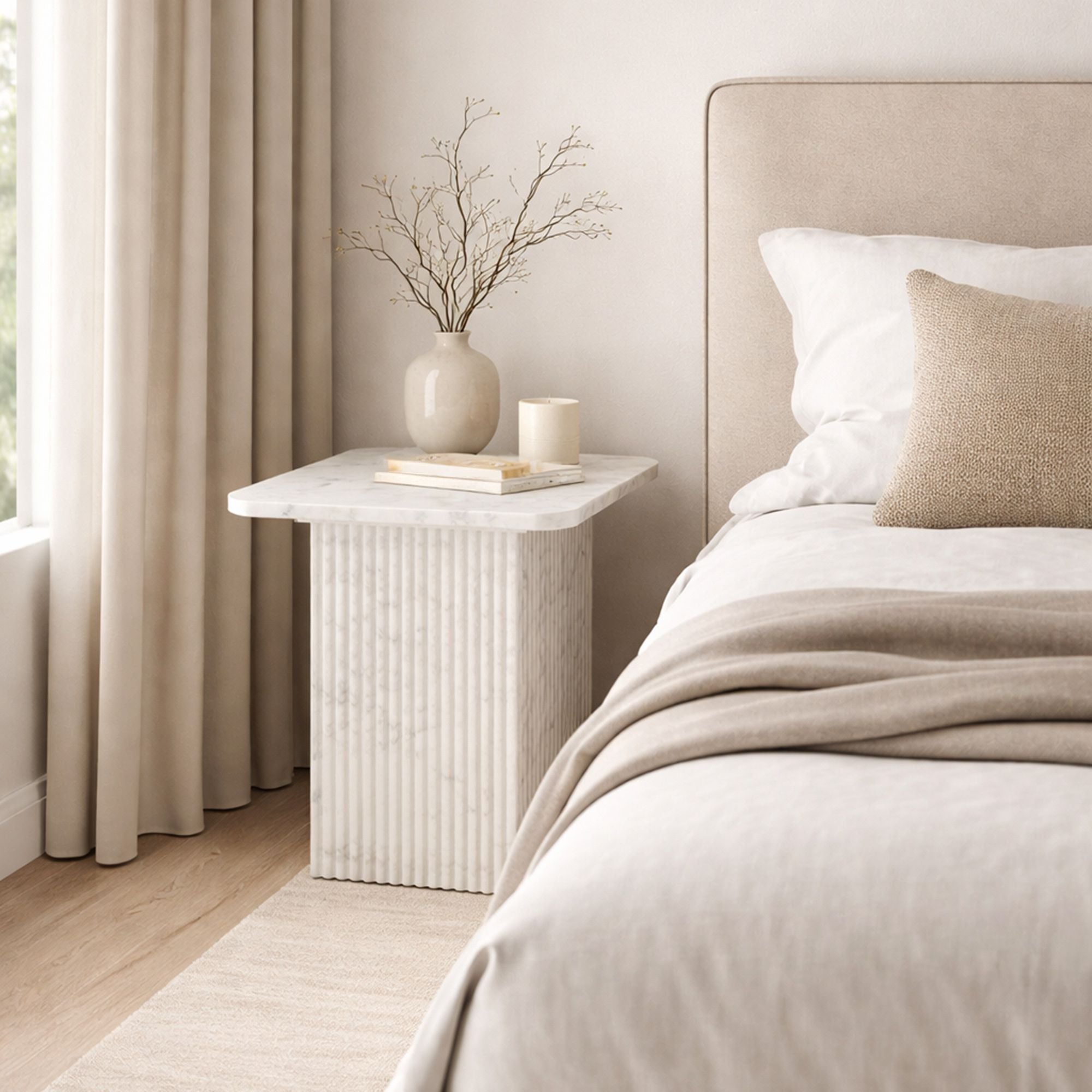 Roland Square Accent Table - chic accent table for contemporary home interiors | Image 2 | InSTYLE Home & Rugs