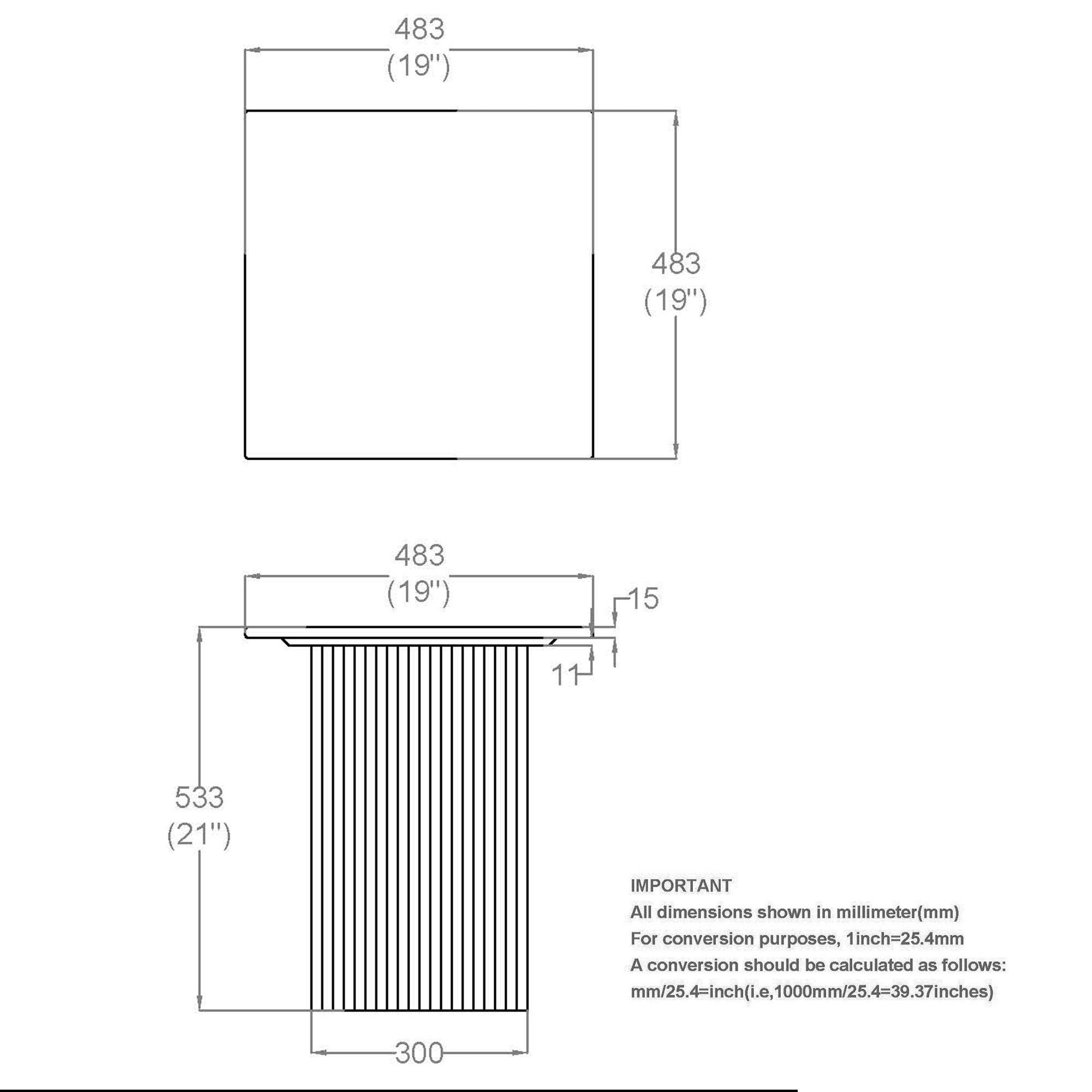 Roland Square Accent Table - chic accent table for contemporary home interiors | Image 8 | InSTYLE Home & Rugs