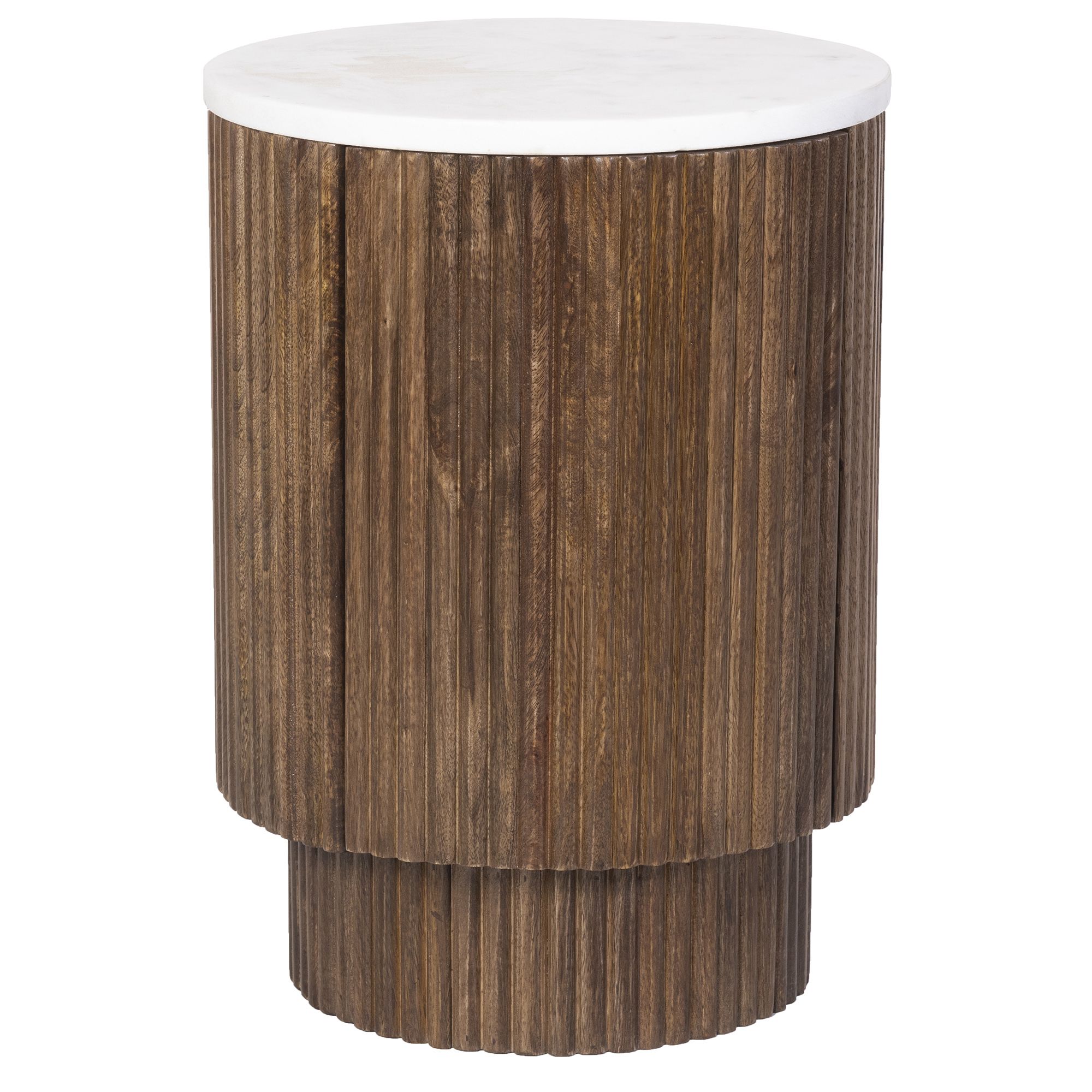 Reyna Round Accent Table with Storage - small accent table with storage for a clutter-free space | Image 2 | InSTYLE Home & Rugs