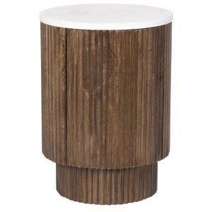 Reyna Round Accent Table with Storage - small accent table with storage for a clutter-free space | Image 2 | InSTYLE Home & Rugs