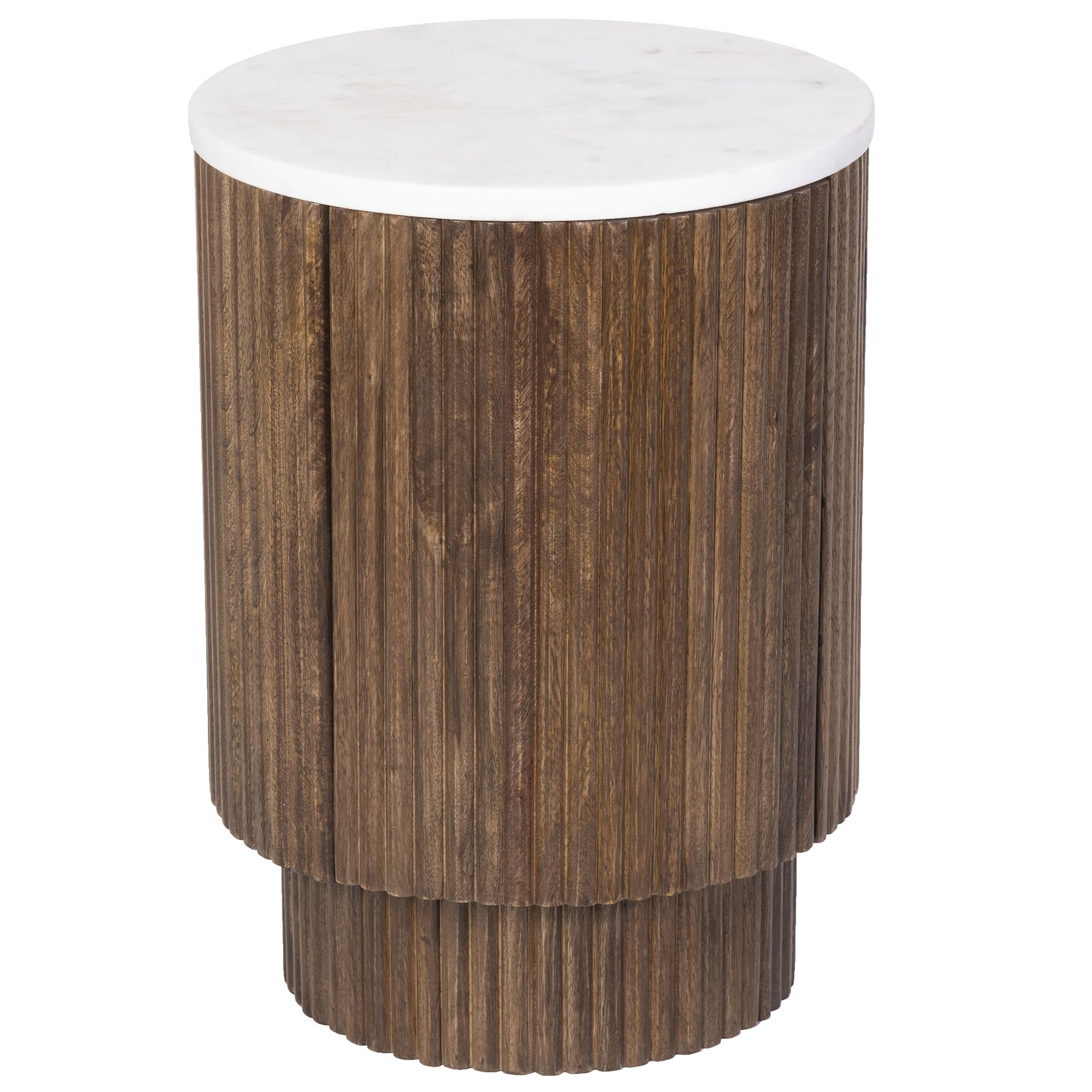Reyna Round Accent Table with Storage - small accent table with storage for a clutter-free space | Image 12 | InSTYLE Home & Rugs