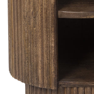 Reyna Round Accent Table with Storage - small accent table with storage for a clutter-free space | Image 13 | InSTYLE Home & Rugs