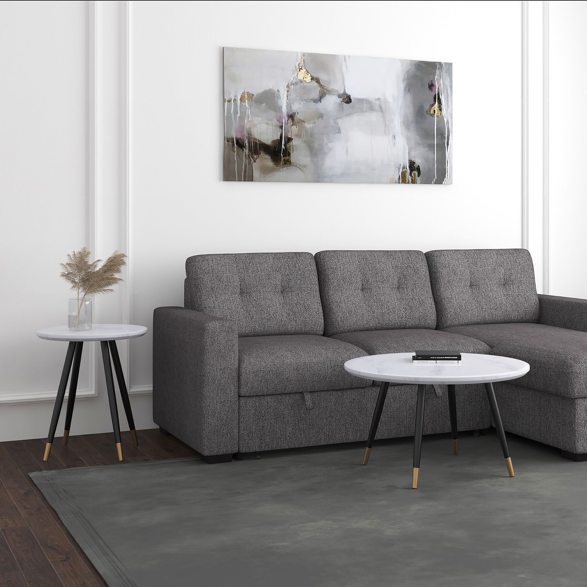 Emery Round Accent Table - functional accent table with unique design for any room | Image 7 | InSTYLE Home & Rugs