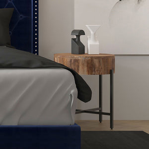 Blox Round Accent Table - chic accent table for contemporary home interiors | Image 2 | InSTYLE Home & Rugs