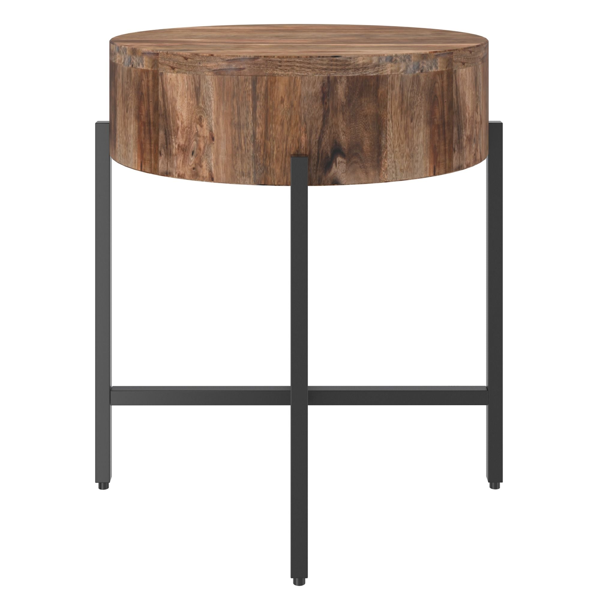 Blox Round Accent Table - chic accent table for contemporary home interiors | Image 3 | InSTYLE Home & Rugs