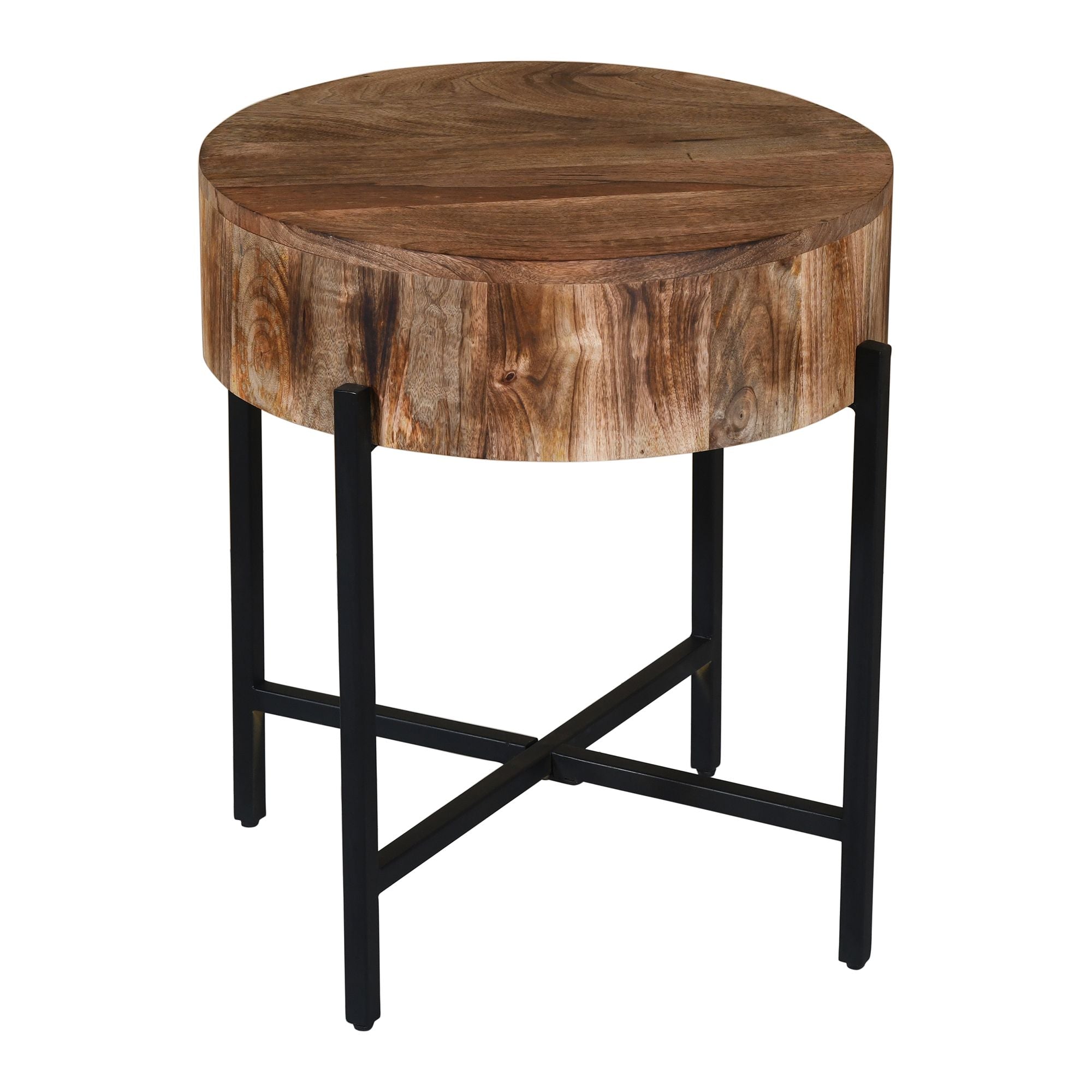 Blox Round Accent Table - chic accent table for contemporary home interiors | Image 6 | InSTYLE Home & Rugs