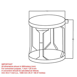 Avni Round Accent Table - functional accent table with unique design for any room | Image 8 | InSTYLE Home & Rugs