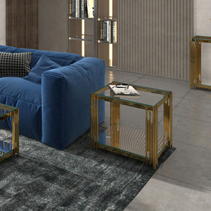 Estrel Large Accent Table - chic accent table for contemporary home interiors | Image 3 | InSTYLE Home & Rugs