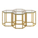 Fleur 4pc Accent Table Set in Gold