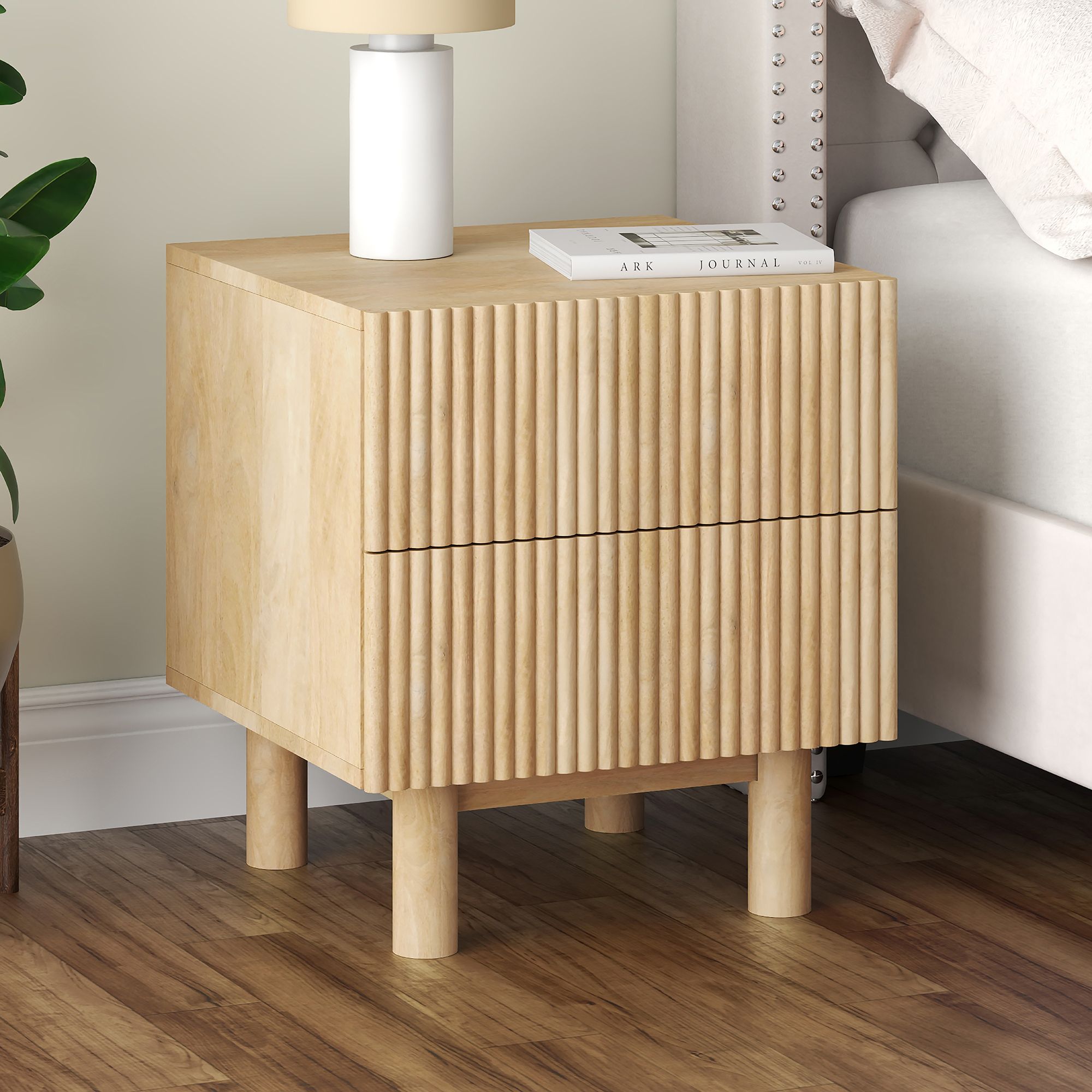 Sangra 2 Drawer Accent Table - functional accent table with unique design for any room | Image 10 | InSTYLE Home & Rugs