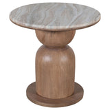 Martina Round Accent Table - chic accent table for contemporary home interiors | Image 1 | InSTYLE Home & Rugs