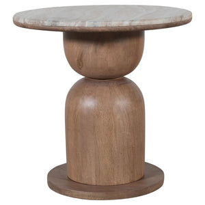 Martina Round Accent Table - chic accent table for contemporary home interiors | Image 3 | InSTYLE Home & Rugs