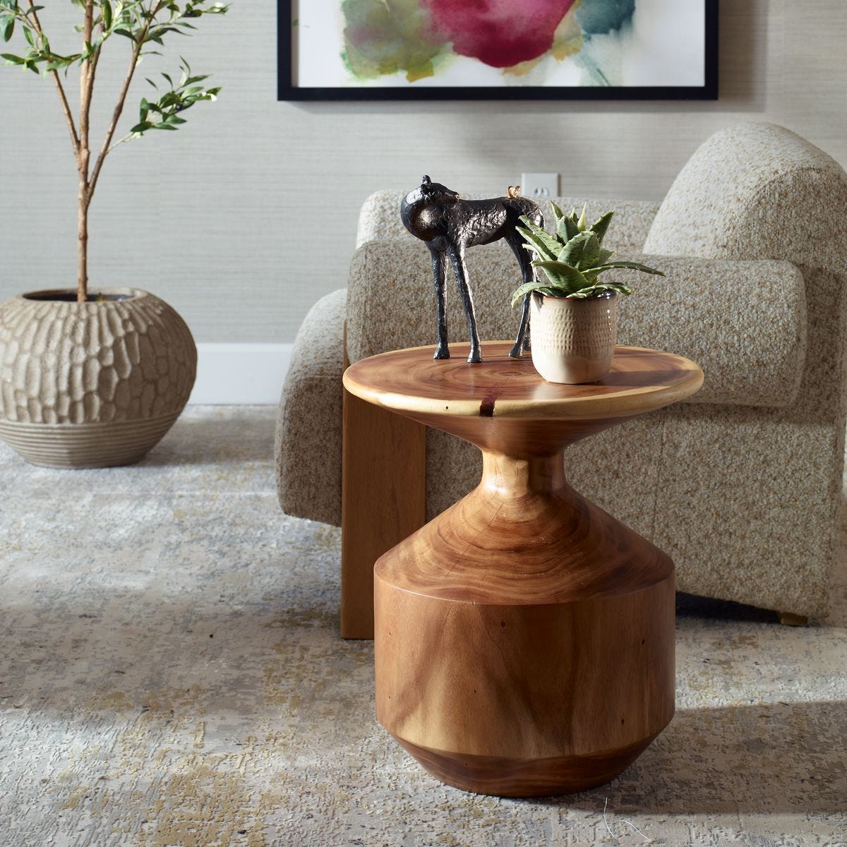 Lynx Accent Table - chic accent table for contemporary home interiors | Image 3 | InSTYLE Home & Rugs