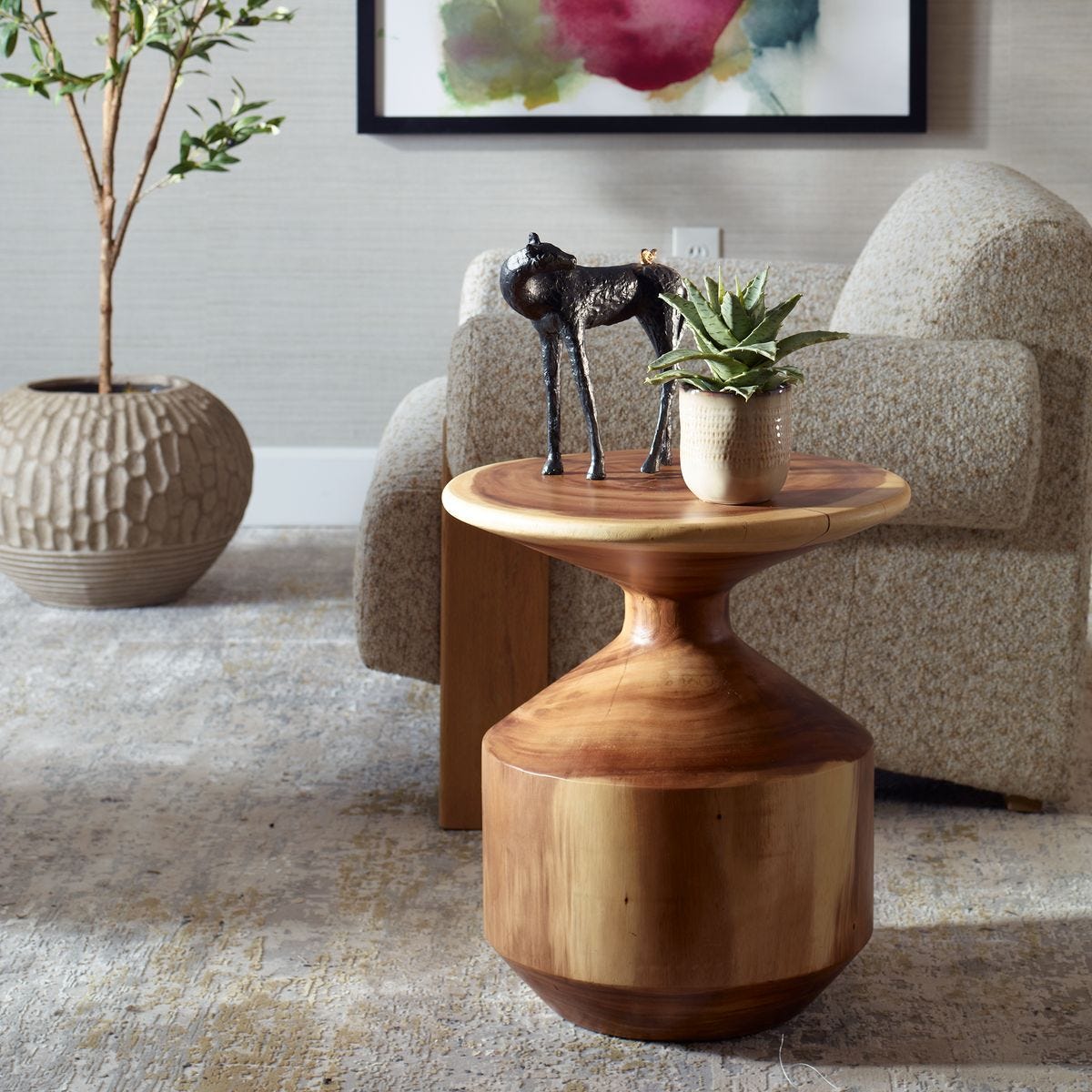 Lynx Accent Table - chic accent table for contemporary home interiors | Image 1 | InSTYLE Home & Rugs