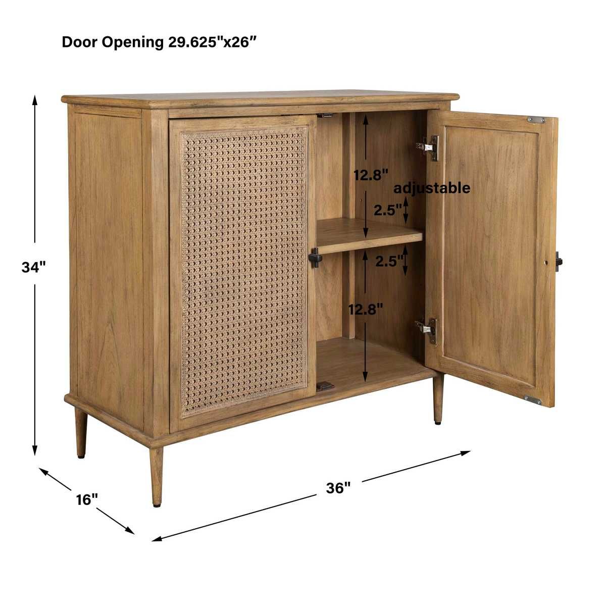 Coast 2 Door Cabinet - perfect storage for drinks and glassware | Image 9 | InSTYLE Home & Rugs
