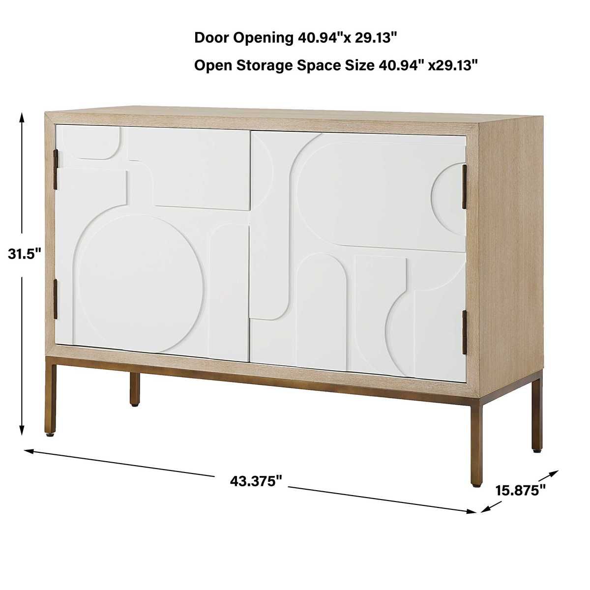 Weimar 2 Door Cabinet - elegant cabinets for your bar | Image 8 | InSTYLE Home & Rugs
