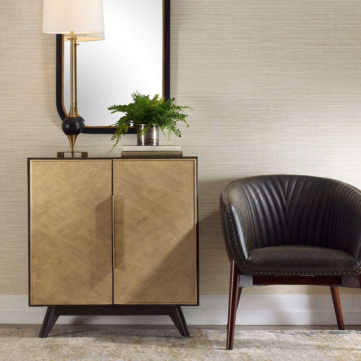 Reina 2 Door Cabinet - perfect storage for drinks and glassware | Image 1 | InSTYLE Home & Rugs