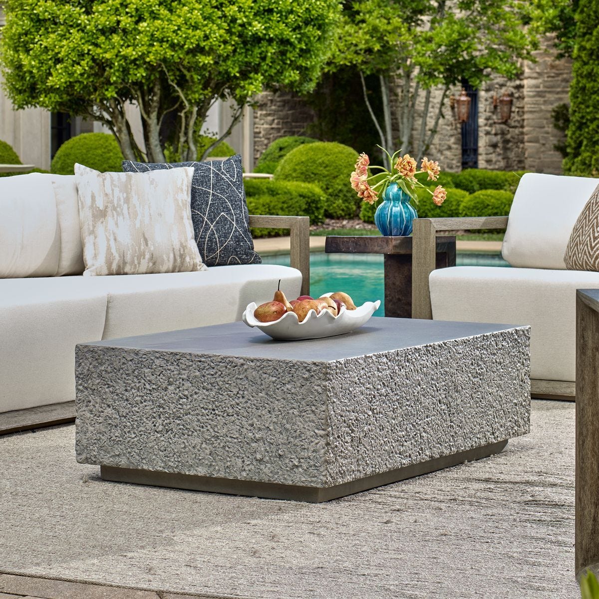 Hesston Indoor-Outdoor Coffee Table - functional centerpieces for homes | Image 1 | InSTYLE Home & Rugs
