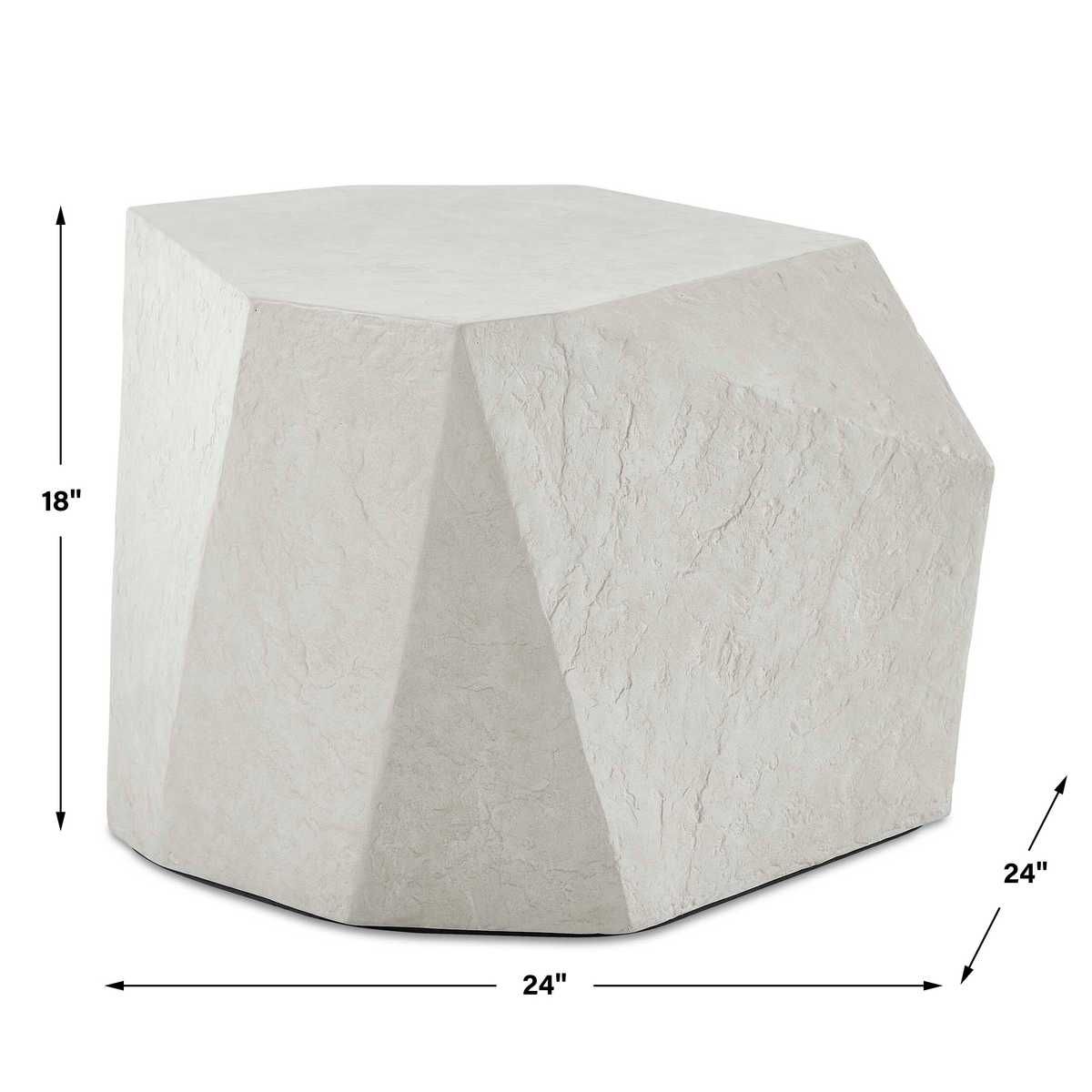 Parra Indoor-Outdoor Side Table, Limestone - available in a variety of materials and styles | Image 6 | InSTYLE Home & Rugs