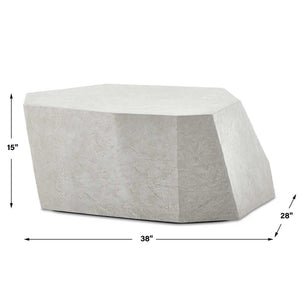 Parra Indoor-Outdoor Coffee Table, Limestone - stylish tables for living rooms | Image 8 | InSTYLE Home & Rugs
