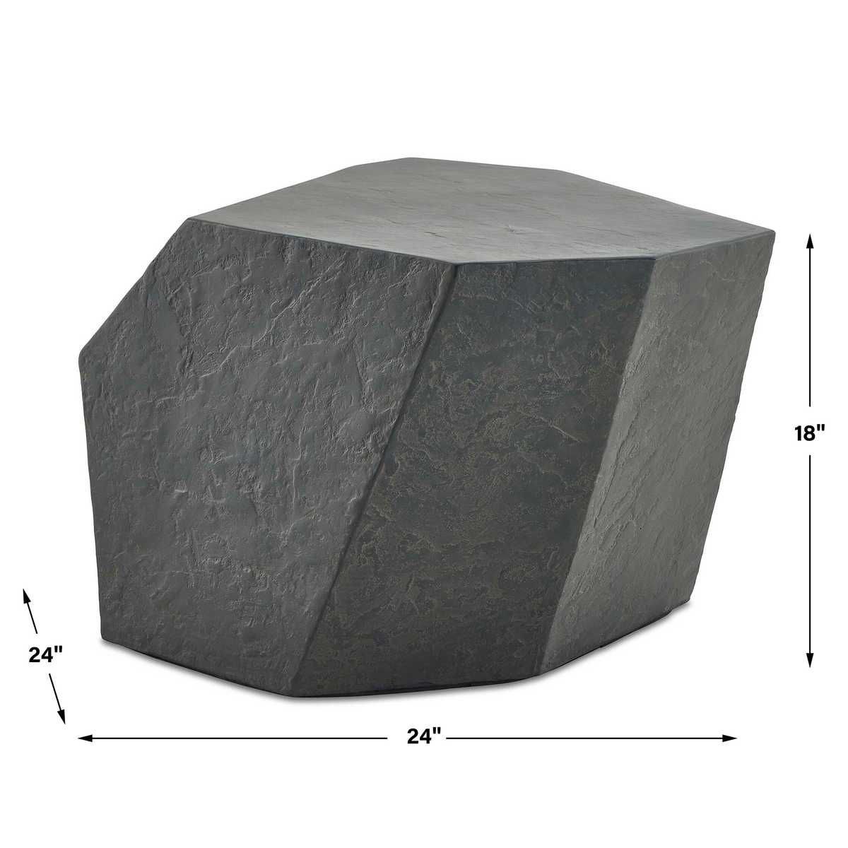 Parra Indoor-Outdoor Side Table, Slate - perfect for holding drinks, lamps, and other essentials | Image 14 | InSTYLE Home & Rugs