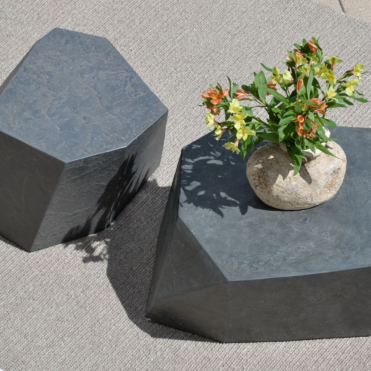 Parra Indoor-Outdoor Coffee Table, Slate - stylish tables for living rooms | Image 14 | InSTYLE Home & Rugs