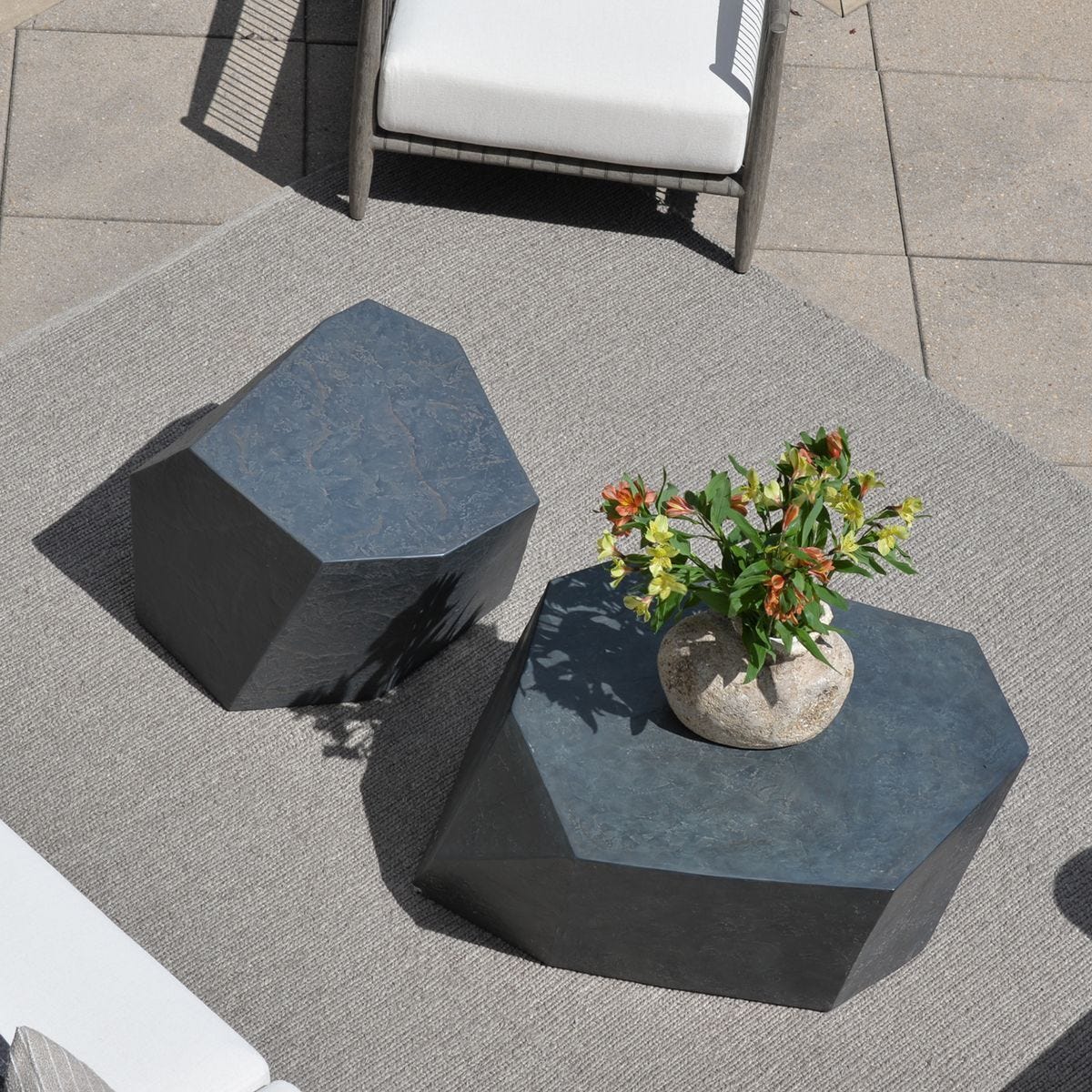 Parra Indoor-Outdoor Coffee Table, Slate - stylish tables for living rooms | Image 15 | InSTYLE Home & Rugs