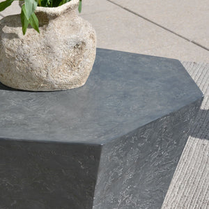Parra Indoor-Outdoor Coffee Table, Slate - stylish tables for living rooms | Image 4 | InSTYLE Home & Rugs