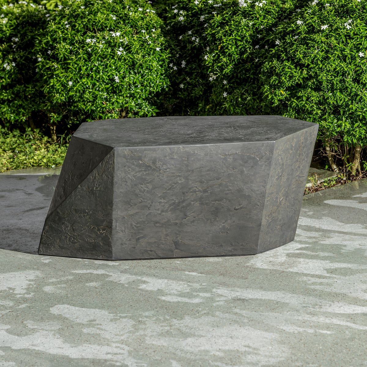 Parra Indoor-Outdoor Coffee Table, Slate - stylish tables for living rooms | Image 3 | InSTYLE Home & Rugs