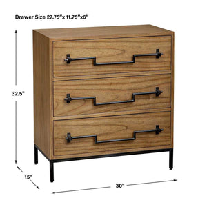 Jory Accent Chest, Natural - elegant drawers chest with ample space for clothes and accessories | Image 8 | InSTYLE Home & Rugs