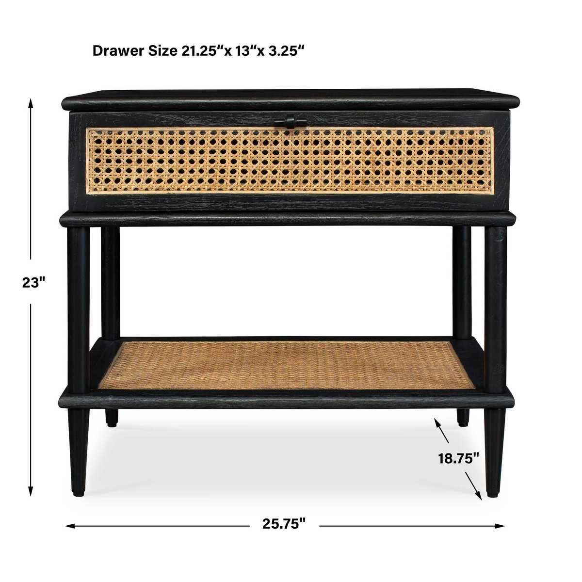 Coast Side Table, Black - perfect for holding drinks, lamps, and other essentials | Image 5 | InSTYLE Home & Rugs