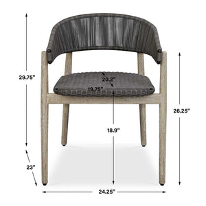 Dermott Outdoor Dining Chair, 2 Per Box, Priced Each - comfortable dining experience | Image 13 | InSTYLE Home & Rugs