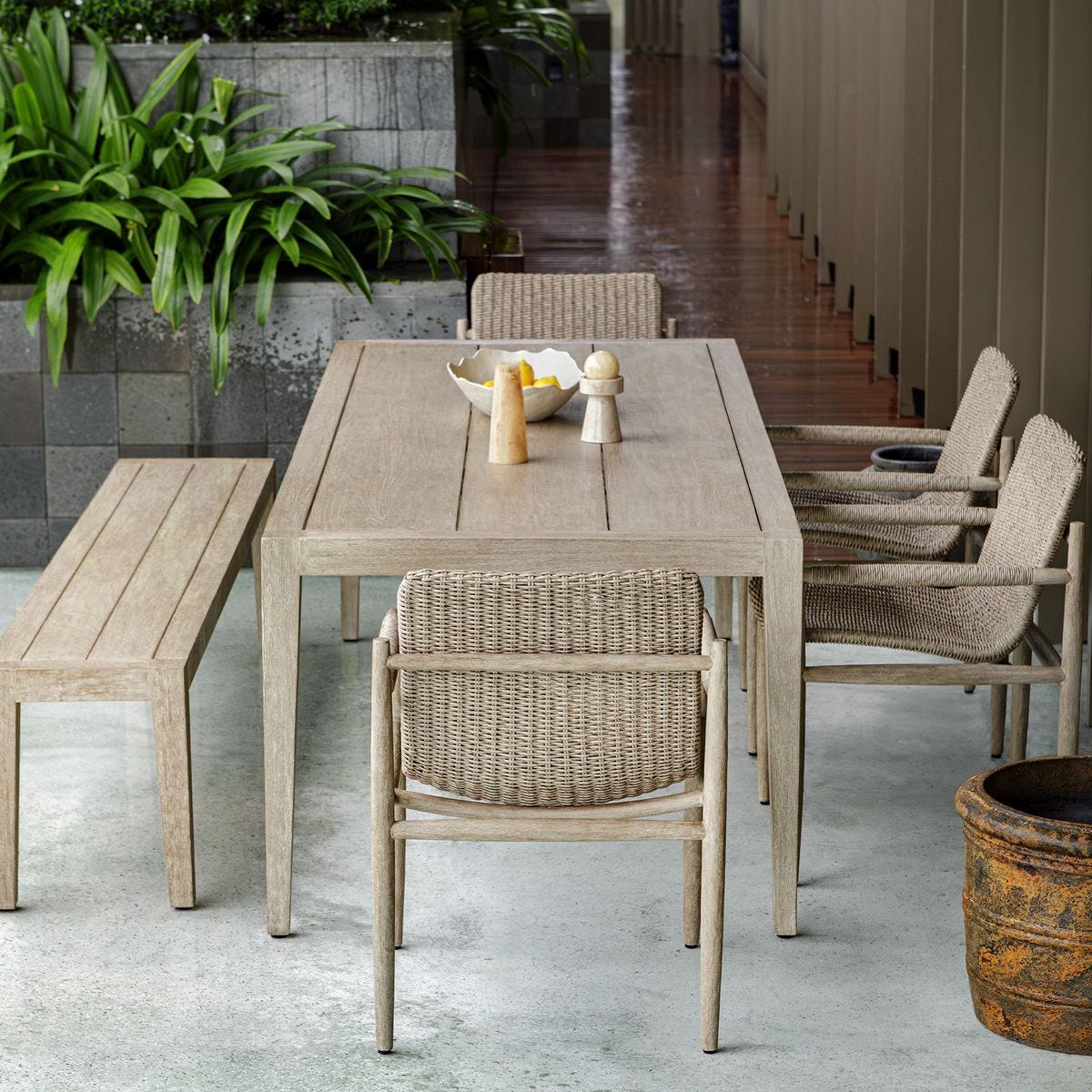 Sumba Outdoor Dining Chair, Oatmeal - stylish chairs for any table | Image 4 | InSTYLE Home & Rugs