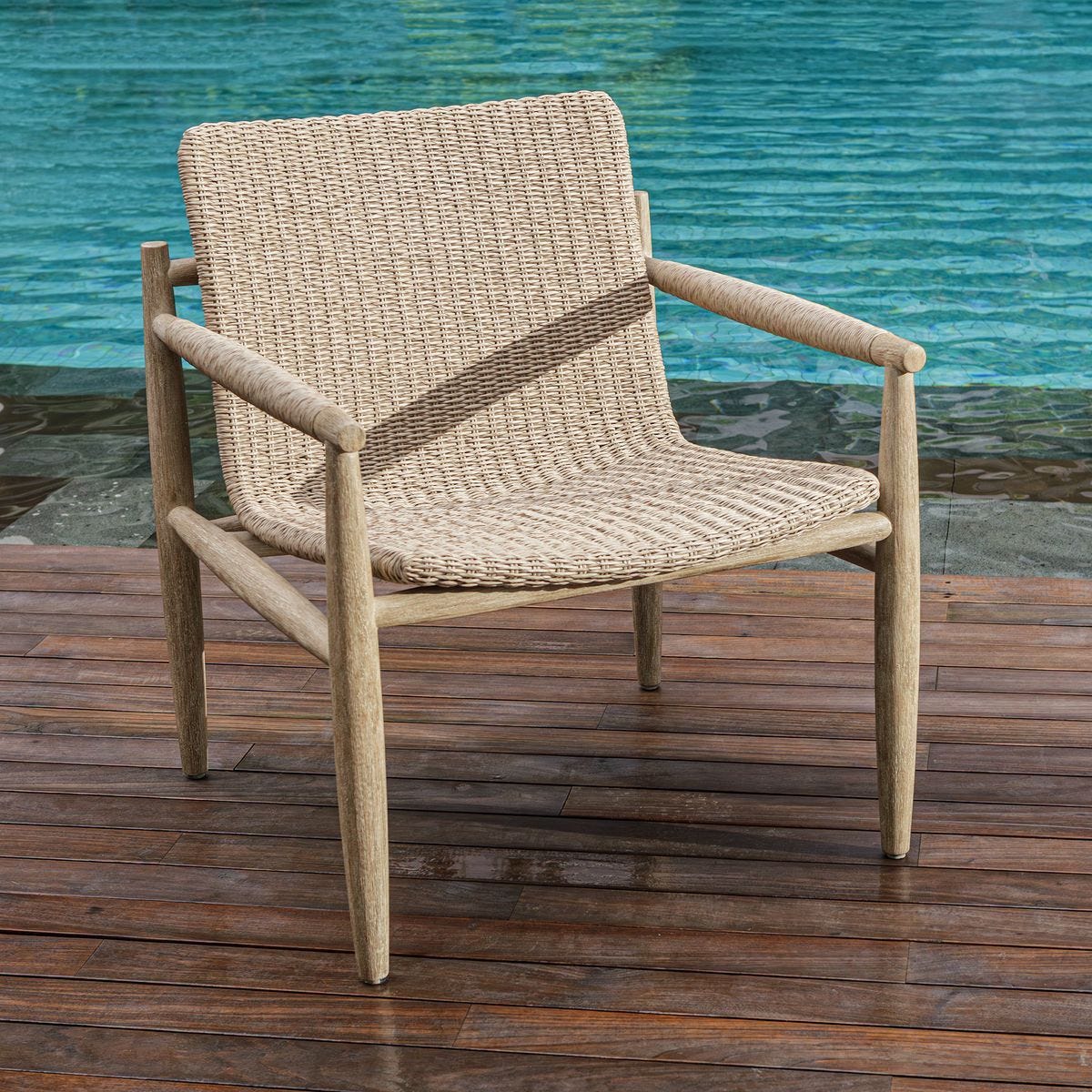 Sumba Outdoor Lounge Chair, Oatmeal - stylish lounge chairs for any room | Image 5 | InSTYLE Home & Rugs