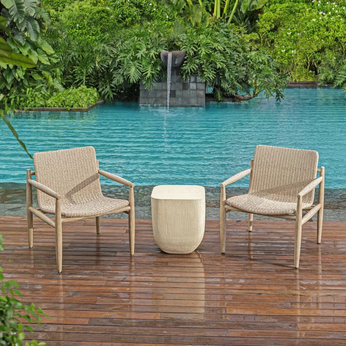 Sumba Outdoor Lounge Chair, Oatmeal - stylish lounge chairs for any room | Image 6 | InSTYLE Home & Rugs