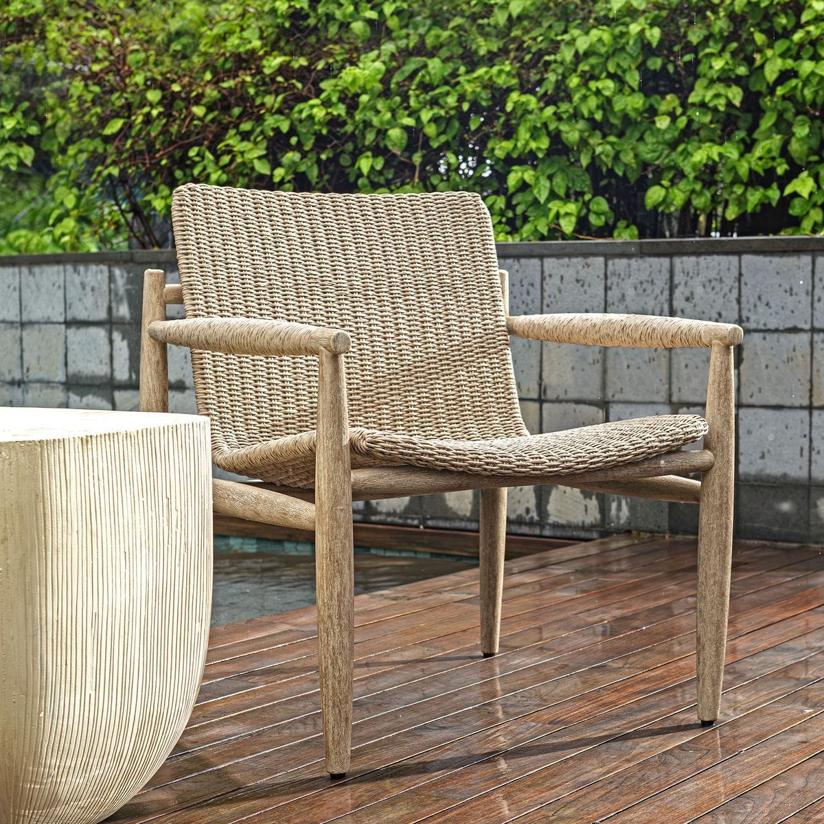 Sumba Outdoor Lounge Chair, Oatmeal - stylish lounge chairs for any room | Image 4 | InSTYLE Home & Rugs