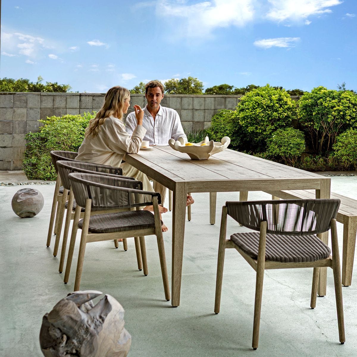 Kirkham Indoor-Outdoor Dining Table - stylish dining table for gatherings | Image 1 | InSTYLE Home & Rugs