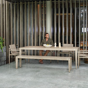 Kirkham Outdoor Bench - durable bench with modern style | Image 3 | InSTYLE Home & Rugs