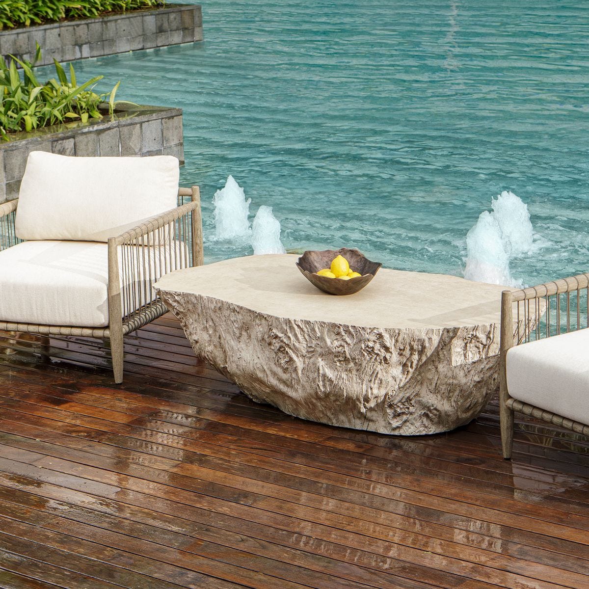 Oakmont Indoor-Outdoor Coffee Table - functional centerpieces for homes | Image 9 | InSTYLE Home & Rugs