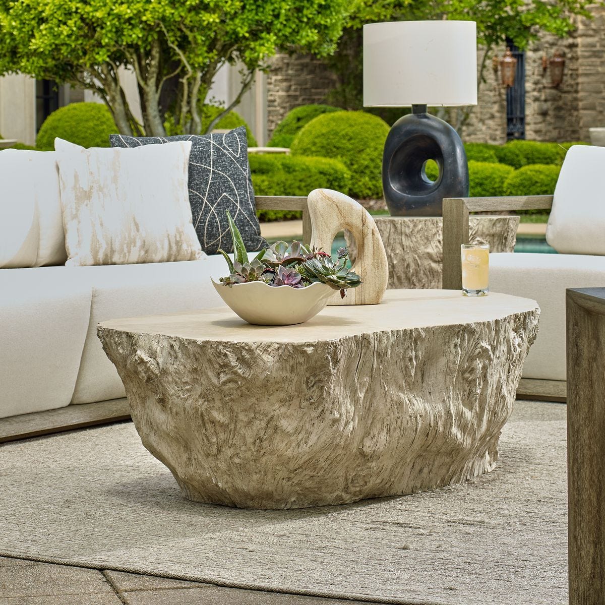 Oakmont Indoor-Outdoor Coffee Table - functional centerpieces for homes | Image 8 | InSTYLE Home & Rugs