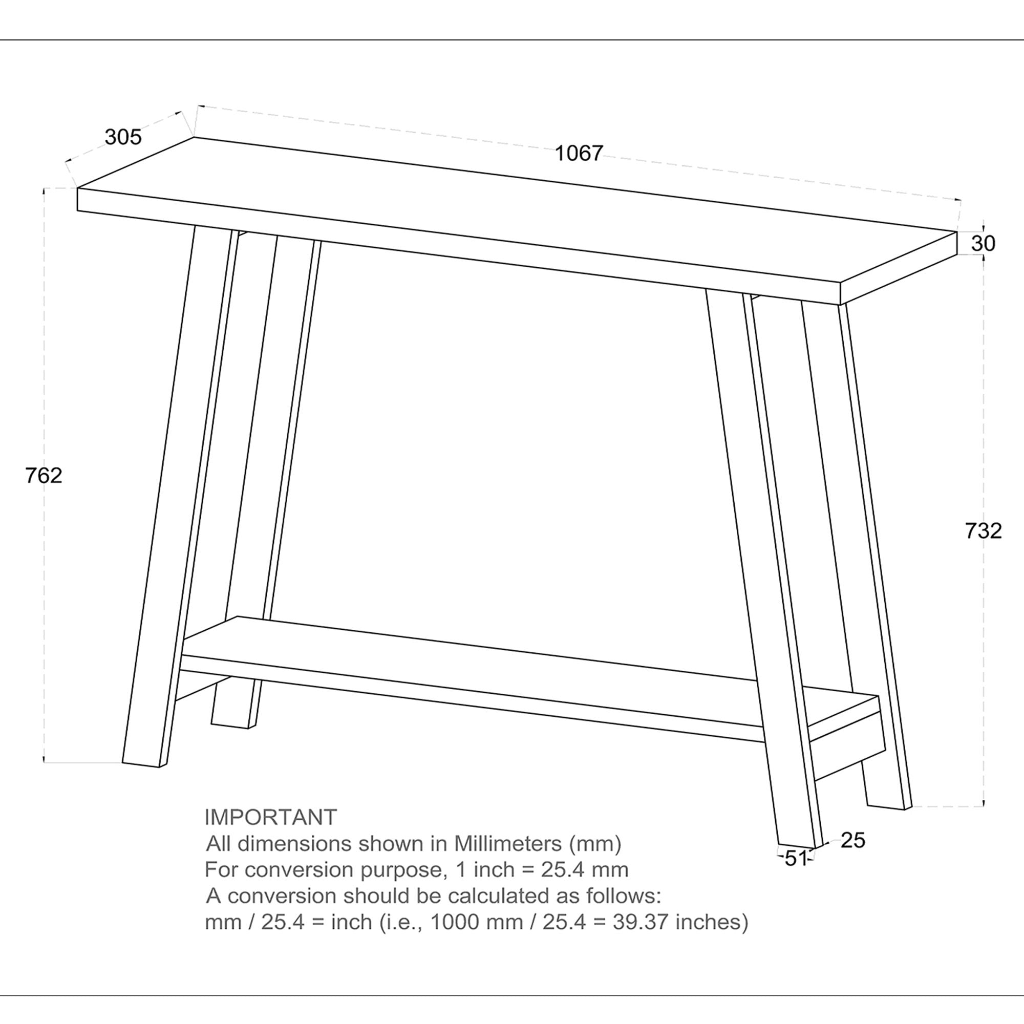 Volsa Console Table, 42" - sleek design for modern homes | Image 16 | InSTYLE Home & Rugs