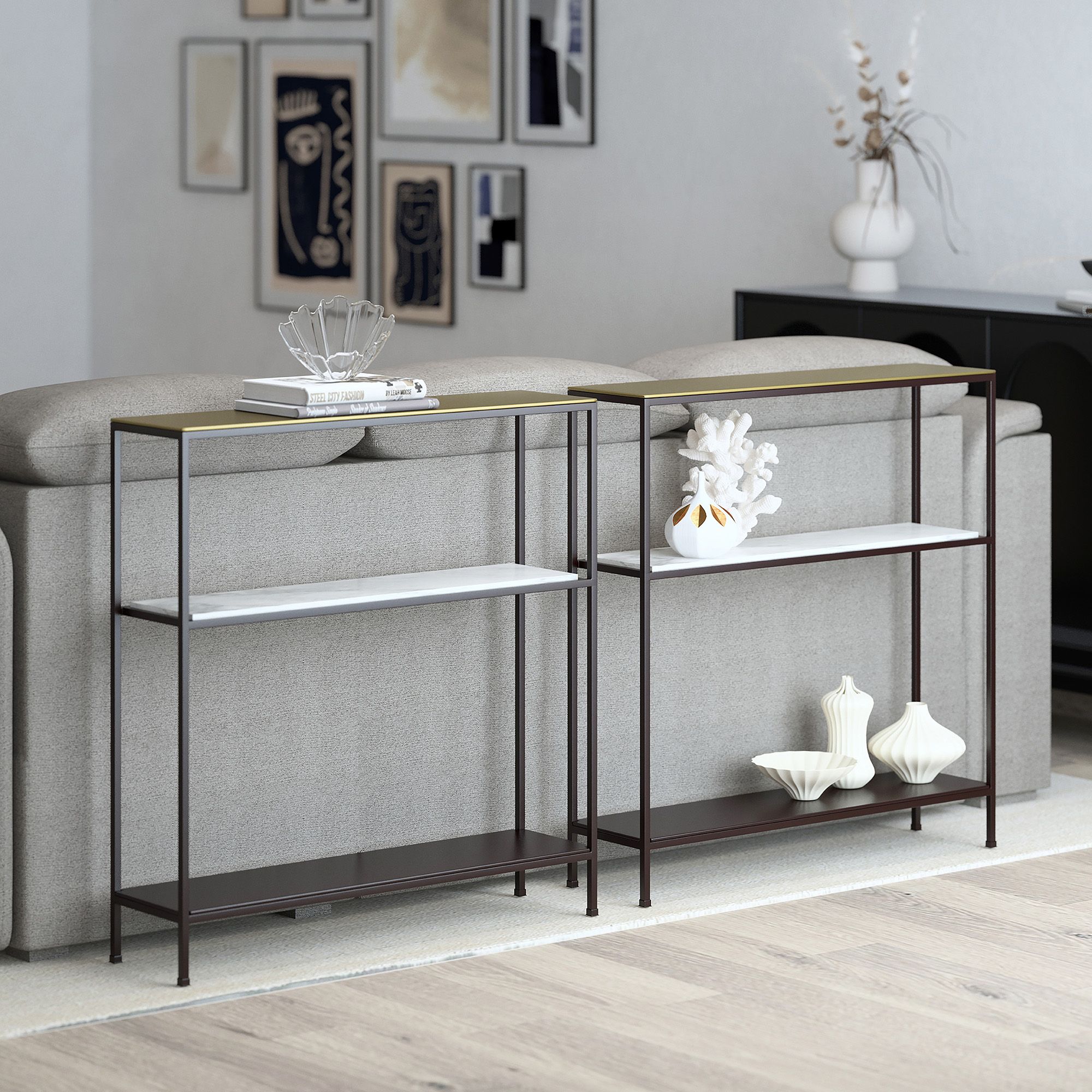 Izzy Console Table - slim tables for entryways | Image 3 | InSTYLE Home & Rugs