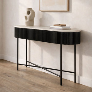 Reyna Console Table, 39" with Drawers - perfect for hallway decor | Image 3 | InSTYLE Home & Rugs