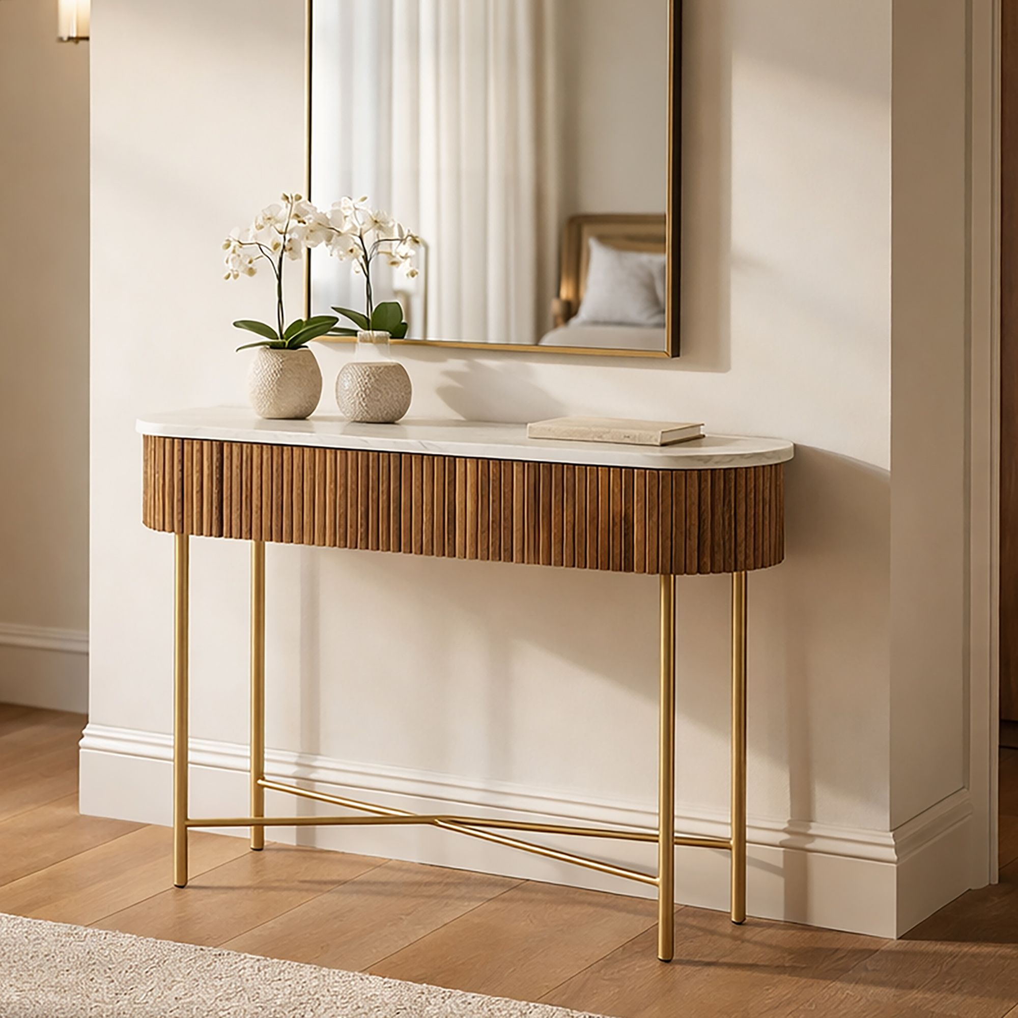 Reyna Console Table, 39" with Drawers - perfect for hallway decor | Image 10 | InSTYLE Home & Rugs